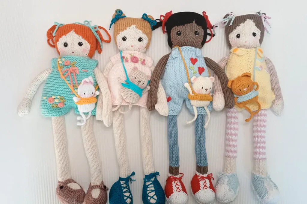 Muñecas personalizadas tejidas a mano de Garoé Collection